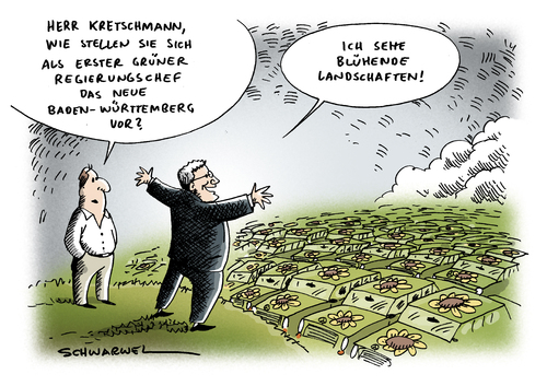 Erster grüner Ministerpräsiden Erster grüner Ministerpräsiden