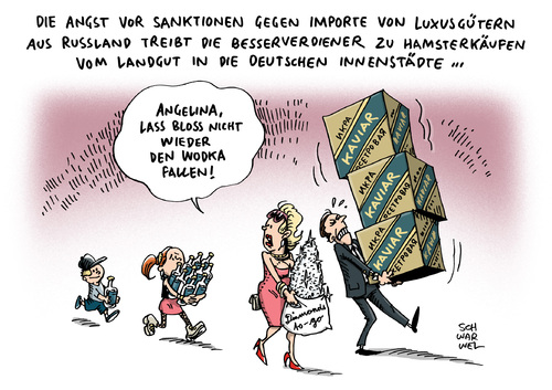 Cartoon: EU Sanktionen gegen Russland (medium) by Schwarwel tagged besserverdiener,reich,schwarwel,karikatur,wodka,diamenten,kaviar,luxus,produkte,export,import,einfuhr,putin,russland,sanktionen,union,europäische,eu,krise,ukraine,ukraine,krise,eu,europäische,union,sanktionen,russland,putin,einfuhr,import,export,produkte,luxus,kaviar,diamenten,wodka,karikatur,schwarwel,reich,besserverdiener