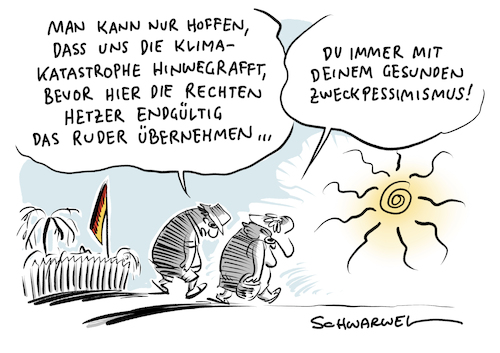 Cartoon: Extremismus Hitze Hetze (medium) by Schwarwel tagged rechts,nazi,nazis,nonazis,rechtsextrem,rechtsextremismus,rassismus,rassistisch,neonazis,neonazi,national,nationasozialistisch,nationalsozialismus,hitler,flüchtlinge,geflüchtete,flüchtlingspolitik,flüchtlingskrise,mittelmeer,mittelmerroute,flüchtlingsroute,menschenfreundlichkeit,ausländerfeindlichkeit,asyl,asylsuchende,asylantrag,asylanträge,abschiebung,auslbänderhass,ausländer,extremismus,muslime,kopftuch,kopftuchdebatte,burka,gruppenverachtende,rechts,nazi,nazis,nonazis,rechtsextrem,rechtsextremismus,rassismus,rassistisch,neonazis,neonazi,national,nationasozialistisch,nationalsozialismus,hitler,flüchtlinge,geflüchtete,flüchtlingspolitik