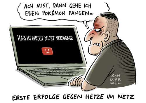 Cartoon: Facebook Hasskommentare (medium) by Schwarwel tagged facebook,zuckerberg,social,media,soziale,netzwerke,hetze,hasskommentare,maas,hass,nazi,rechtsextrem,karikatur,schwarwel,facebook,zuckerberg,social,media,soziale,netzwerke,hetze,hasskommentare,maas,hass,nazi,rechtsextrem,karikatur,schwarwel