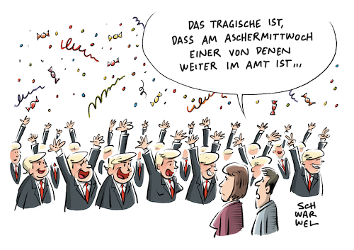 Fasching Trump Verkleidung