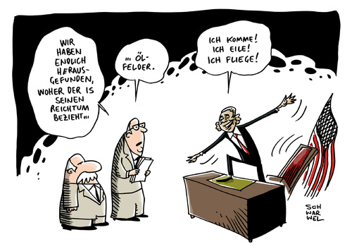 Cartoon: Finanzierung durch Ölfelder (medium) by Schwarwel tagged is,regime,finanzierung,ölfelder,obama,us,usa,reichtum,reich,karikatur,schwarwel,is,regime,finanzierung,ölfelder,obama,us,usa,reichtum,reich,karikatur,schwarwel