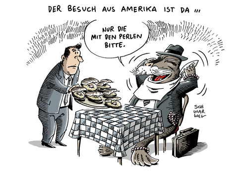 Cartoon: Firmenankauf US Unternehmen (medium) by Schwarwel tagged firmenankauf,us,unternehmen,dollarkurs,dollar,währung,geld,vorzeigeunternehmen,ankauf,karikatur,schwarwel,firmenankauf,us,unternehmen,dollarkurs,dollar,währung,geld,vorzeigeunternehmen,ankauf,karikatur,schwarwel