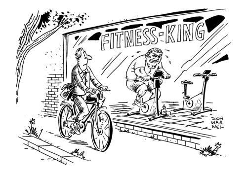 Cartoon: Fitnesscenter mehr Mitglieder (medium) by Schwarwel tagged fitness,fitnesscenter,sport,kondition,mitglieder,zuwachs,karikatur,schwarwel,fitness,fitnesscenter,sport,kondition,mitglieder,zuwachs,karikatur,schwarwel