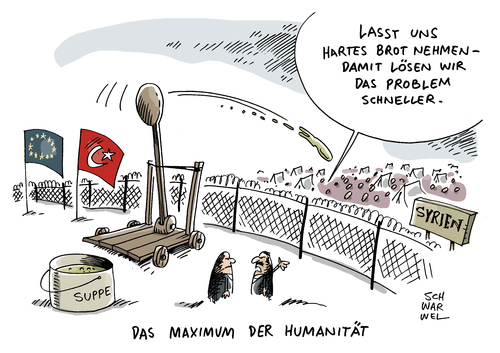 Flüchtlinge an der Grenze Flüchtlinge an der Grenze