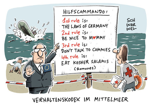 Flüchtlinge Verhaltenskodex