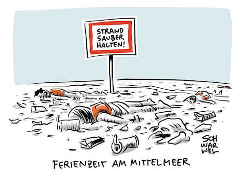 Cartoon: Flüchtlingshelfer im Mittelmeer (medium) by Schwarwel tagged flüchtlinge,geflüchtete,flüchtlingskrise,flüchtlingspolitik,migration,migrationspolitik,asyl,seenotrettung,seenot,mittelmeer,mittelmeerroute,flüchtlingsroute,italien,salvini,sea,watch,lifeline,rettungsschiff,urlaub,sonne,strand,meer,flüchtlingshelfer,grenze,hafen,schiff,schleuser,cartoon,karikatur,schwarwel,flüchtlinge,geflüchtete,flüchtlingskrise,flüchtlingspolitik,migration,migrationspolitik,asyl,seenotrettung,seenot,mittelmeer,mittelmeerroute,flüchtlingsroute,italien,salvini,sea,watch,lifeline,rettungsschiff,urlaub,sonne,strand,meer,flüchtlingshelfer,grenze,hafen,schiff,schleuser,cartoon,karikatur,schwarwel