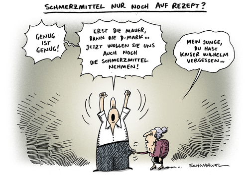 Cartoon: freier Verkauf Schmerzmittel (medium) by Schwarwel tagged freier,verkauf,schmerzmittel,paracetamol,medikament,tabletten,karikatur,schwarwel,freier,verkauf,schmerzmittel,paracetamol,medikament,tabletten,krankenhaus