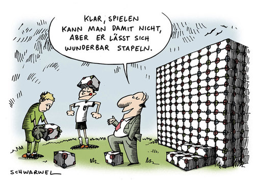 Cartoon: Fußball WM 2010 (medium) by Schwarwel tagged fußball,wm,weltmeisterschaft,2010,karikatur,schwarwel