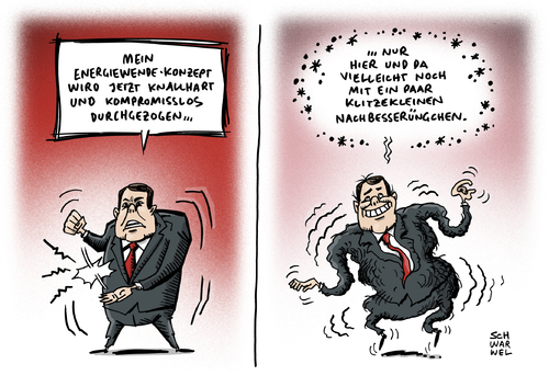 Cartoon: Gabriel Energiewende (medium) by Schwarwel tagged energiewende,konzept,sigmar,gabriel,wirtschaftsminister,wirtschaft,umwelt,natur,politik,karikatur,schwarwel,energiewende,konzept,sigmar,gabriel,wirtschaftsminister,wirtschaft,umwelt,natur,politik,karikatur,schwarwel