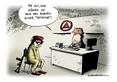 Gaddafi auf dem A-Amt Gaddafi auf dem A-Amt