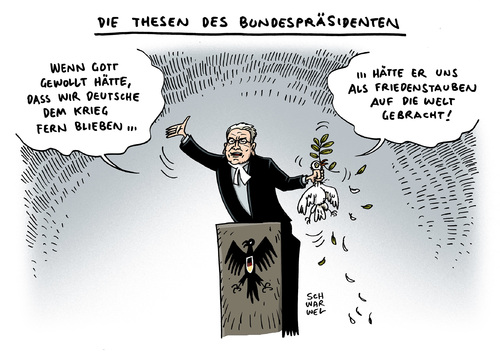 Gauck für Kriegsbeteiligung Gauck für Kriegsbeteiligung