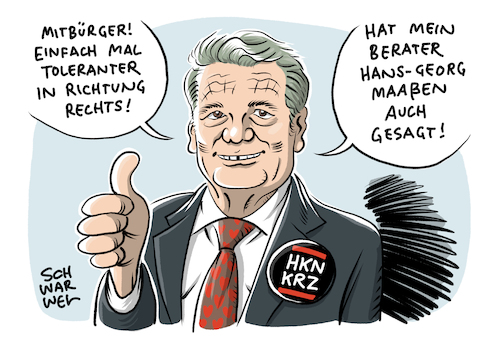 Gauck Toleranz Richtung rechts Gauck Toleranz Richtung rechts