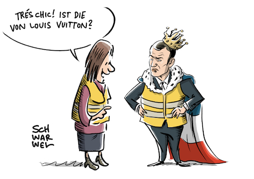 Gelbwesten in Frankreich Macron Gelbwesten in Frankreich Macron