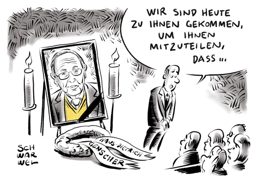 Genscher verstorben Genscher verstorben