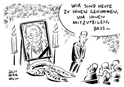 Genscher verstorben Genscher verstorben