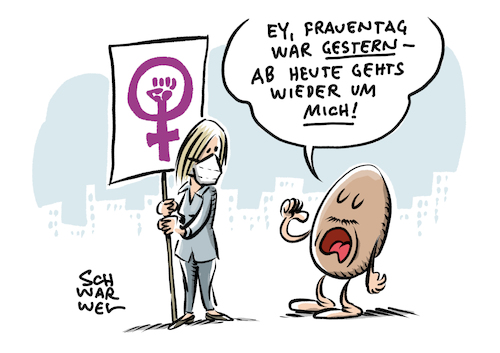 Cartoon: Gleichberechtigung Frauentag (medium) by Schwarwel tagged gender,pay,gap,gleichberechtigung,gleichstellung,patriarchat,feminismus,feministin,frauentag,lohngleichheit,blumen,ungleichheit,diskriminierung,lohnungleichheit,benachteiligung,gendern,gendersternchen,frau,frauen,cartoon,karikatur,schwarwel,gender,pay,gap,gleichberechtigung,gleichstellung,patriarchat,feminismus,feministin,frauentag,lohngleichheit,blumen,ungleichheit,diskriminierung,lohnungleichheit,benachteiligung,gendern,gendersternchen,frau,frauen,cartoon,karikatur,schwarwel