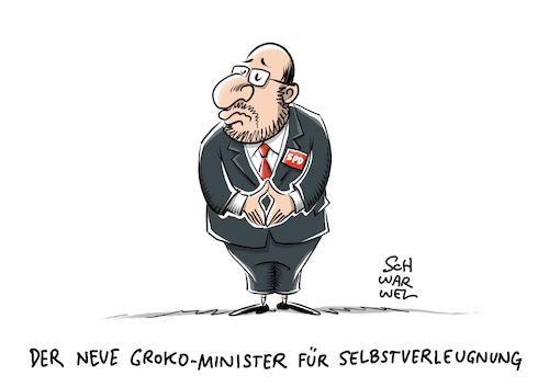 Cartoon: GroKo Kabinett Schulz SPD (medium) by Schwarwel tagged groko,große,koalition,bundestagswahl,2017,wahl,spd,partei,parteien,cdu,csu,fdp,die,linke,grüne,nahles,martin,schulz,zwergensuaftsand,regierungsbildung,neuwahlen,nogroko,jusos,landesparteitag,merkel,klo,toilette,politik,deutschland,politiker,politikerin,parteichefin,sondierung,sondierungsgespräche,thesenpapier,sondierungspapier,fraktion,fraktionschefin,parteilinke,koalitionsverhandlungen,sonderparteitag,karikatur,schwarwel,kabinett,horst,seehofer,parteispitze,parteichef,ministerposten,groko,große,koalition,bundestagswahl,2017,wahl,spd,partei,parteien,cdu,csu,fdp,die,linke,grüne,nahles,martin,schulz,zwergensuaftsand,regierungsbildung,neuwahlen,nogroko,jusos,landesparteitag,merkel,klo,toilette,politik,deutschland,politiker,politikerin,parteichefin,sondierung,sondierungsgespräche,thesenpapier,sondierungspapier,fraktion,fraktionschefin,parteilinke,koalitionsverhandlungen,sonderparteitag,karikatur,schwarwel,kabinett,horst,seehofer,parteispitze,parteichef,ministerposten