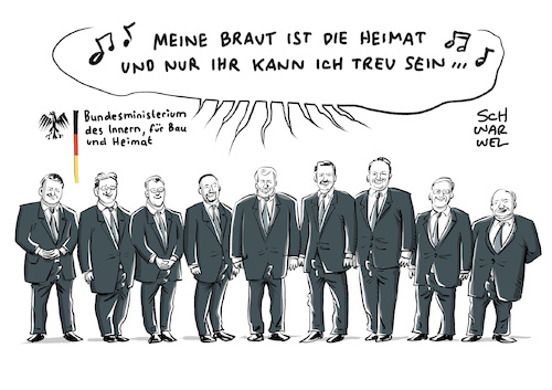 Heimatministerium nur Männer Heimatministerium nur Männer
