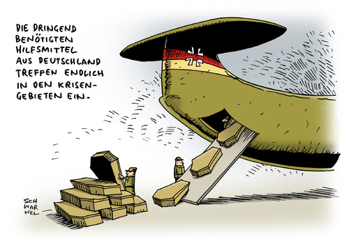 Cartoon: Hilfe für Nordirak Deutschland (medium) by Schwarwel tagged nordirak,irak,kampf,krieg,mord,tot,tod,waffen,gewalt,terror,dschihadisten,usa,lieferung,wffenlieferung,kurden,deutschland,bundesregierung,humanitäre,hilfe,karikatur,schwarwel,rüstungslieferungen,ausrüstungsgegenstände,tötung,nordirak,irak,kampf,krieg,mord,tot,tod,waffen,gewalt,terror,dschihadisten,usa,lieferung,wffenlieferung,kurden,deutschland,bundesregierung,humanitäre,hilfe,karikatur,schwarwel,rüstungslieferungen,ausrüstungsgegenstände,tötung