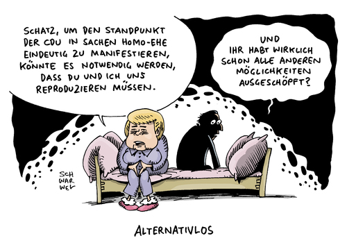 Cartoon: Homo Ehe Zwischenruf SPD Eklat (medium) by Schwarwel tagged homo,ehe,zwischenruf,spd,eklat,merkel,karikatur,schwarwel,homosexualität,homo,ehe,zwischenruf,spd,eklat,merkel,karikatur,schwarwel,homosexualität