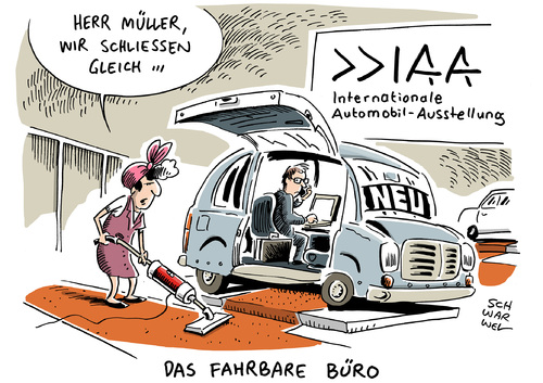 Cartoon: IAA in Frankfurt (medium) by Schwarwel tagged iaa,frankfurt,deutsche,autoschau,eröffnung,auto,kfz,messe,karikatur,schwarwel,iaa,frankfurt,deutsche,autoschau,eröffnung,auto,kfz,messe,karikatur,schwarwel