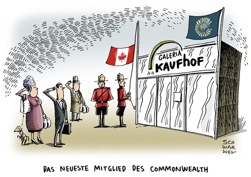 Cartoon: Kaufhof Kanadische Firma (medium) by Schwarwel tagged galeria,kaufhof,konadische,firma,kanada,warenhauskette,warenhaus,karikatur,schwarwel,galeria,kaufhof,konadische,firma,kanada,warenhauskette,warenhaus,karikatur,schwarwel