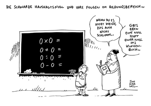 Cartoon: Keine Neuverschuldung (medium) by Schwarwel tagged keine,neuverschuldung,schwarze,null,fehlende,investition,bildung,haushaltsnull,bildungsbereich,schule,sozial,karikatur,schwarwel,keine,neuverschuldung,schwarze,null,fehlende,investition,bildung,haushaltsnull,bildungsbereich,schule,sozial,karikatur,schwarwel