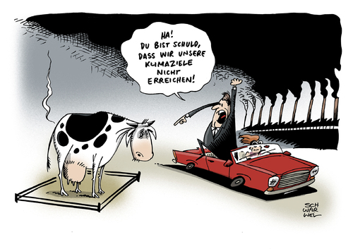 Cartoon: Klimaschutz Index Deutschland (medium) by Schwarwel tagged klimaschutz,index,deutschland,tier,menschen,kuh,auto,umwelt,zerstörung,natur,karikatur,schwarwel,klimaschutz,index,deutschland,tier,menschen,kuh,auto,umwelt,zerstörung,natur,karikatur,schwarwel