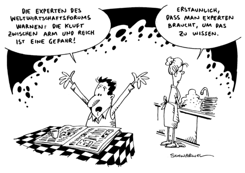 Cartoon: Kluft arm und reich (medium) by Schwarwel tagged weltwirtschaftsforum,wirtschaft,geld,finanzen,gefahr,kluft,arm,reich,experte,karikatur,von,schwarwel,weltwirtschaftsforum,wirtschaft,geld,finanzen,gefahr,kluft,arm,reich,experte,karikatur,von,schwarwel