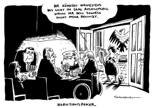 Koalitionspoker lähmt Geschäft Koalitionspoker lähmt Geschäft