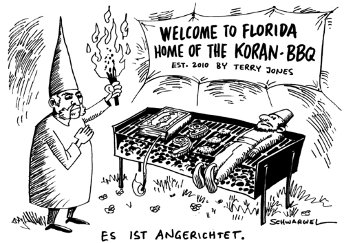 Koranverbrennung geplant Koranverbrennung geplant