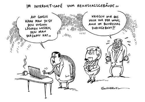 Cartoon: Kritische Google Links löschen (medium) by Schwarwel tagged eugh,kritische,google,links,urteil,recht,auf,vergessenwerden,bürger,karikatur,schwarwel,eugh,kritische,google,links,urteil,recht,auf,vergessenwerden,bürger,karikatur,schwarwel