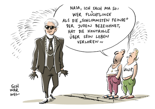 Lagerfeld Juden Flüchtlinge