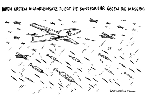 Cartoon: Masern Impfvorsorge Debatte (medium) by Schwarwel tagged masern,impfvorsorge,öffentlich,debatte,impfung,krankheit,karikatur,schwarwel,masern,impfvorsorge,öffentlich,debatte,impfung,krankheit,karikatur,schwarwel