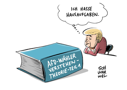 Cartoon: Merkel AfD Bundestagswahl (medium) by Schwarwel tagged bundestagswahl,2017,wahl,wahlen,wähler,wahlkampf,btw17,afd,alternative,für,deutschland,frauke,petry,austritt,partei,gauland,weidel,parteiausrichtung,rechts,nazi,nazis,rechtspopulismus,rechtspopulisten,rechtsextrem,rechtsextremismus,karikatur,schwarwel,bundestagswahl,2017,wahl,wahlen,wähler,wahlkampf,btw17,afd,alternative,für,deutschland,frauke,petry,austritt,partei,gauland,weidel,parteiausrichtung,rechts,nazi,nazis,rechtspopulismus,rechtspopulisten,rechtsextrem,rechtsextremismus,karikatur,schwarwel