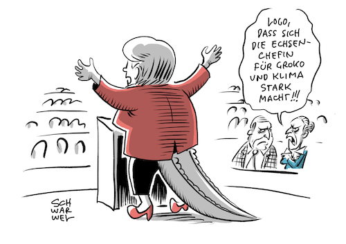 Merkel redet gegen GroKo-Aus an