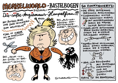 Merkelworld-Bastelbogen Merkelworld-Bastelbogen