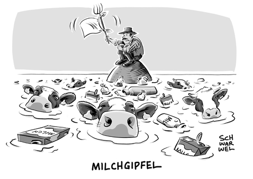 Milchgipfel wegen Niedrigpreisen Milchgipfel wegen Niedrigpreisen