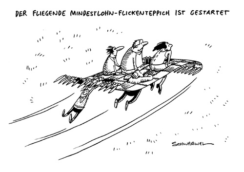 Cartoon: Mindestlohn Lohnuntergrenze (medium) by Schwarwel tagged mindestlohn,bundestag,beschluss,gesetz,gesetzliche,lohnuntergrenze,lohn,gehalt,grenze,untergrenze,karikatur,schwarwel,mindestlohn,bundestag,beschluss,gesetz,gesetzliche,lohnuntergrenze,lohn,gehalt,grenze,untergrenze,karikatur,schwarwel