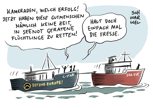 Mittelmeer Identitäre in Seenot Mittelmeer Identitäre in Seenot