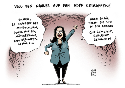 Nahles verteidigt Arbeitsprojekt