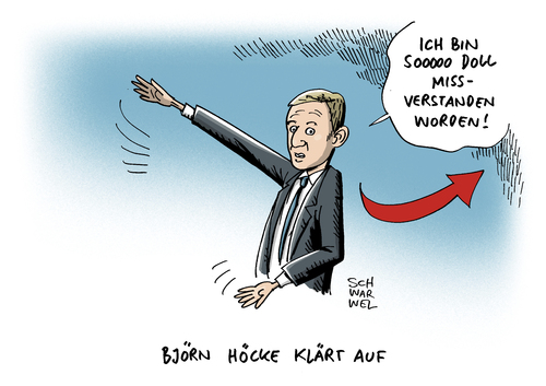 Cartoon: Nationalismus AfD Höcke (medium) by Schwarwel tagged nationalismus,afd,höcke,spitze,partei,parteiaustritt,nazi,rechts,karikatur,schwarwel,nationalismus,afd,höcke,spitze,partei,parteiaustritt,nazi,rechts,karikatur,schwarwel