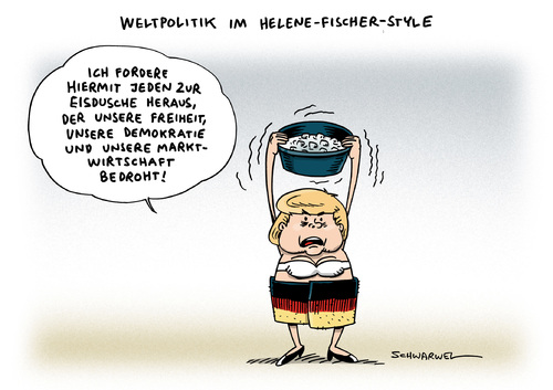 Cartoon: Nordirak Waffen Merkel Eisdusche (medium) by Schwarwel tagged nordirak,waffen,merkel,eisdusche,deutsche,irak,sondersitzung,bundestag,linke,grüne,kanzlerin,kanzler,helene,fischer,bh,weltpolitik,freiheit,demokratie,marktwirtschaft,karikatur,schwarwel,nordirak,waffen,merkel,eisdusche,deutsche,irak,sondersitzung,bundestag,linke,grüne,kanzlerin,kanzler,helene,fischer,bh,weltpolitik,freiheit,demokratie,marktwirtschaft,karikatur,schwarwel