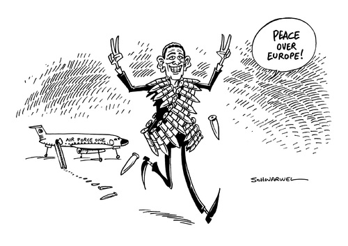 Cartoon: Obama bläst zur Aufrüstung (medium) by Schwarwel tagged europa,reise,barack,obama,aufrüstung,karikatur,schwarwel,krieg,frieden,waffen,us,usa,nato,russland,putin,kalter,verteidigung,terror,gewalt,initiative,zur,rückversicherung,europas,streitkräfte,luftwaffe,soldaten,armee,truppe,panzer,europa,reise,barack,obama,aufrüstung,karikatur,schwarwel,krieg,frieden,waffen,us,usa,nato,russland,putin,kalter,verteidigung,terror,gewalt,initiative,zur,rückversicherung,europas,streitkräfte,luftwaffe,soldaten,armee,truppe,panzer