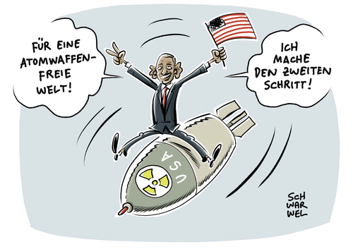 Cartoon: Obama in Hiroshima (medium) by Schwarwel tagged barack,obama,us,usa,hiroshima,atom,atomwaffen,atomwaffenfreie,welt,karikatur,schwarwel,barack,obama,us,usa,hiroshima,atom,atomwaffen,atomwaffenfreie,welt,karikatur,schwarwel