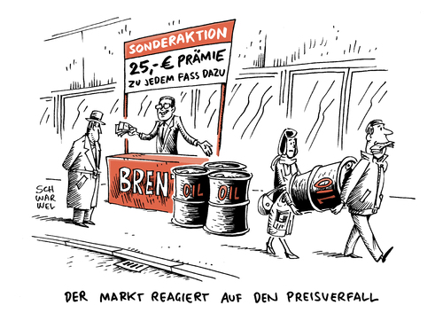 Cartoon: Ölpreis Absturz (medium) by Schwarwel tagged ölpreis,öl,preis,geld,wirtschaft,finanzen,absturz,erschütterung,weltwirtschaft,karikatur,schwarwel,markt,preisverfall,ölpreis,öl,preis,geld,wirtschaft,finanzen,absturz,erschütterung,weltwirtschaft,karikatur,schwarwel,markt,preisverfall