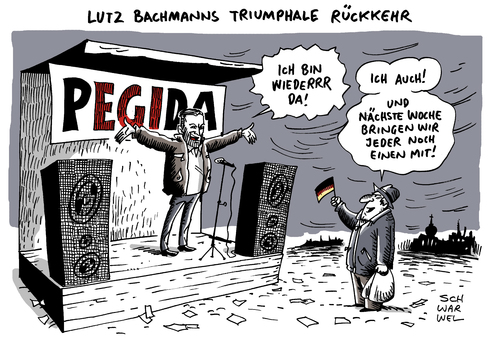 PEGIDA Bachmann Vorstand