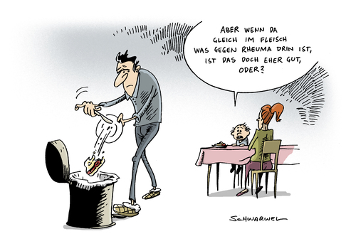 Cartoon: Pferdefleisch Skandal (medium) by Schwarwel tagged medikament,arznei,mittel,rheuma,anti,familie,haushalt,schwarwel,kariaktur,lebensmittel,töten,tier,fleisch,nahrung,essen,deutschland,skandal,pferdefleisch,pferdefleisch,skandal,deutschland,essen,nahrung,fleisch,tier,töten,lebensmittel,kariaktur,schwarwel,haushalt,familie,anti,rheuma,mittel,arznei,medikament