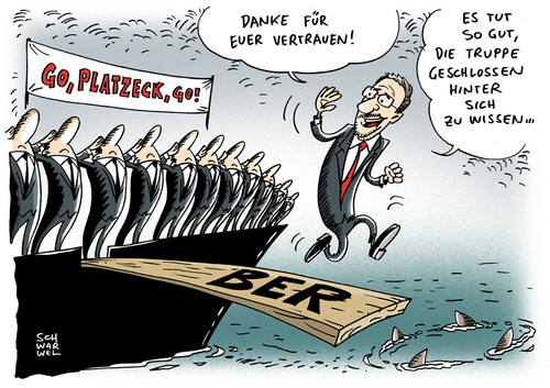 Cartoon: Platzeck BER (medium) by Schwarwel tagged platzeck,ber,flughafen,airport,skandal,aufsichtsrat,chef,boss,landtag,karikatur,schwarwel